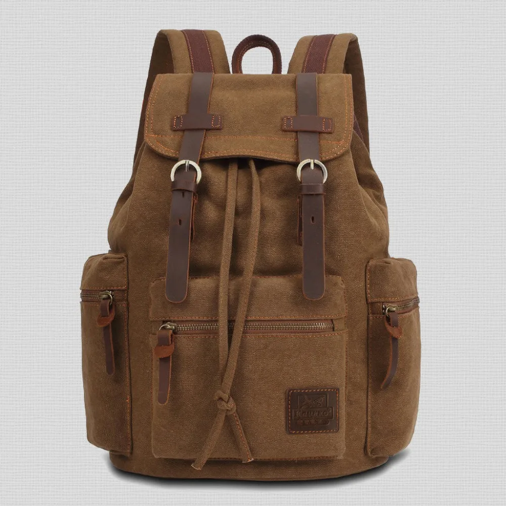 Vintage Canvas Backpacks Men And Women Bags Travel Students Casual For Hiking Travel Camping Backpack Mochila Masculina