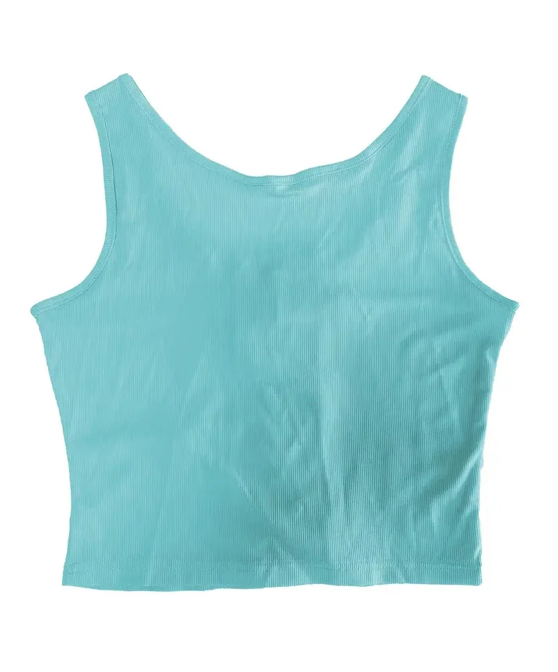 Criss Cross Tank Top Sexy Slim U Neck Summer Sleeveless Top Women Tank solid Stitching Female Knitted Casual Tops