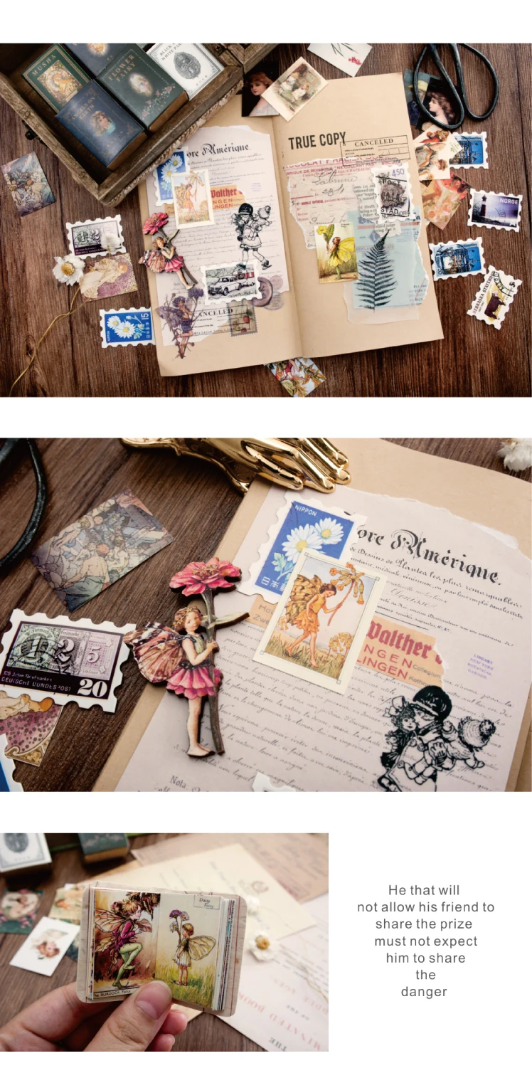 100pcs/Box Vintage Paper Kraft Cardstock Scrapbooking/Card Making/Journaling Project DIY Diary Decoration LOMO Card Van Gogh