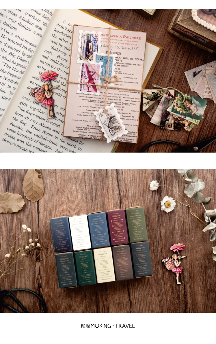 100pcs/Box Vintage Paper Kraft Cardstock Scrapbooking/Card Making/Journaling Project DIY Diary Decoration LOMO Card Van Gogh