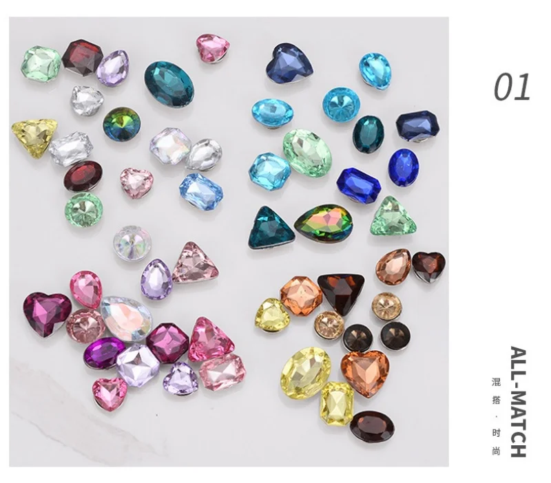 New Shoe Charms for Hole DIY Colored Diamond Crystal Shoe Buckle Decoration for Hole Shoe Charm Accessories Kids Party Gift