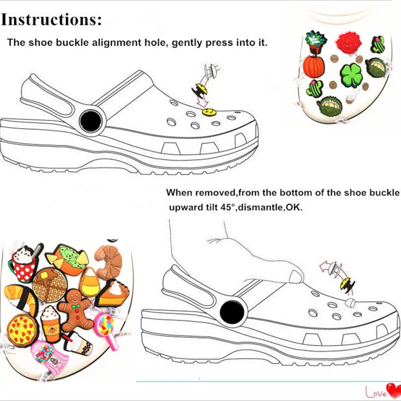 New Shoe Charms for Hole DIY Colored Diamond Crystal Shoe Buckle Decoration for Hole Shoe Charm Accessories Kids Party Gift