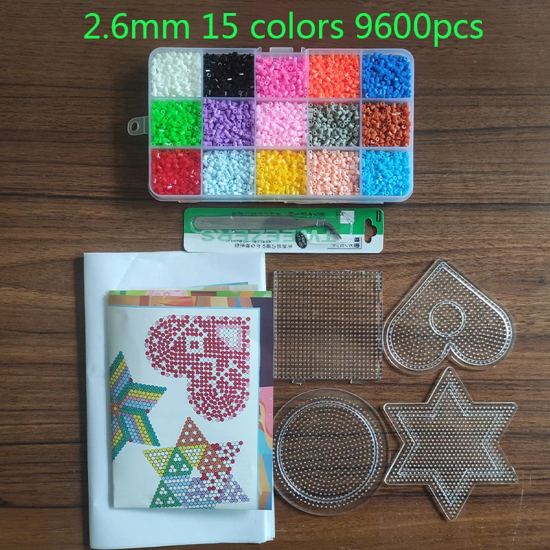 72/48 Colors Box Set Hama Beads Toy 2.6/5mm Perler Educational Kids 3D Puzzles DIY Toys Fuse Beads Pegboard Sheets Ironing Paper