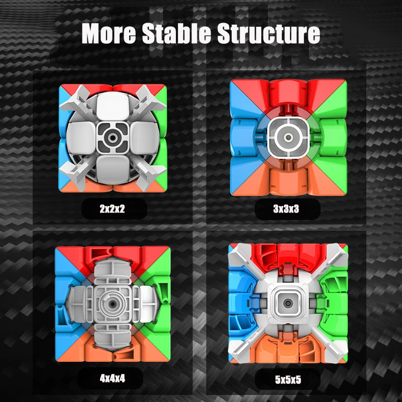 Moyu Meilong 3x3x3 4x4x4 Professional Magic Cube Carbon Fiber Sticker Speed Cube Square Puzzle Educational Toys for Children