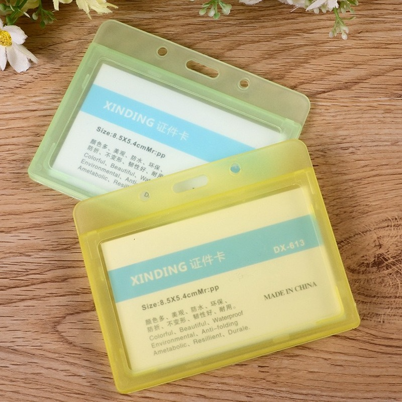 1pcs Waterproof Transparent Card Holder Plastic Card Id Badge Holders Case To Protect Credit Cards Card Protector Cardholder