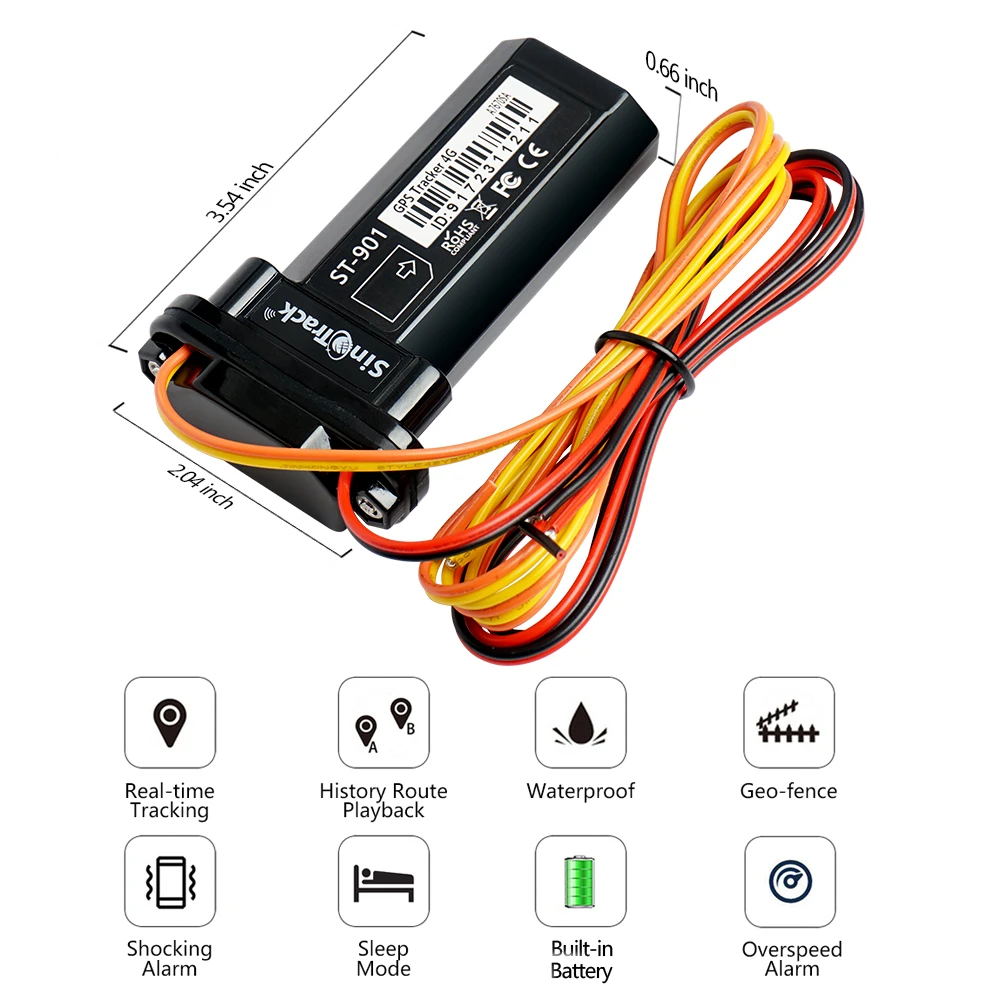 Best Cheap China GPS Tracker Vehicle Tracking Device Waterproof Motorcycle Car Mini GPS GSM SMS Locator With Real Time Tracking