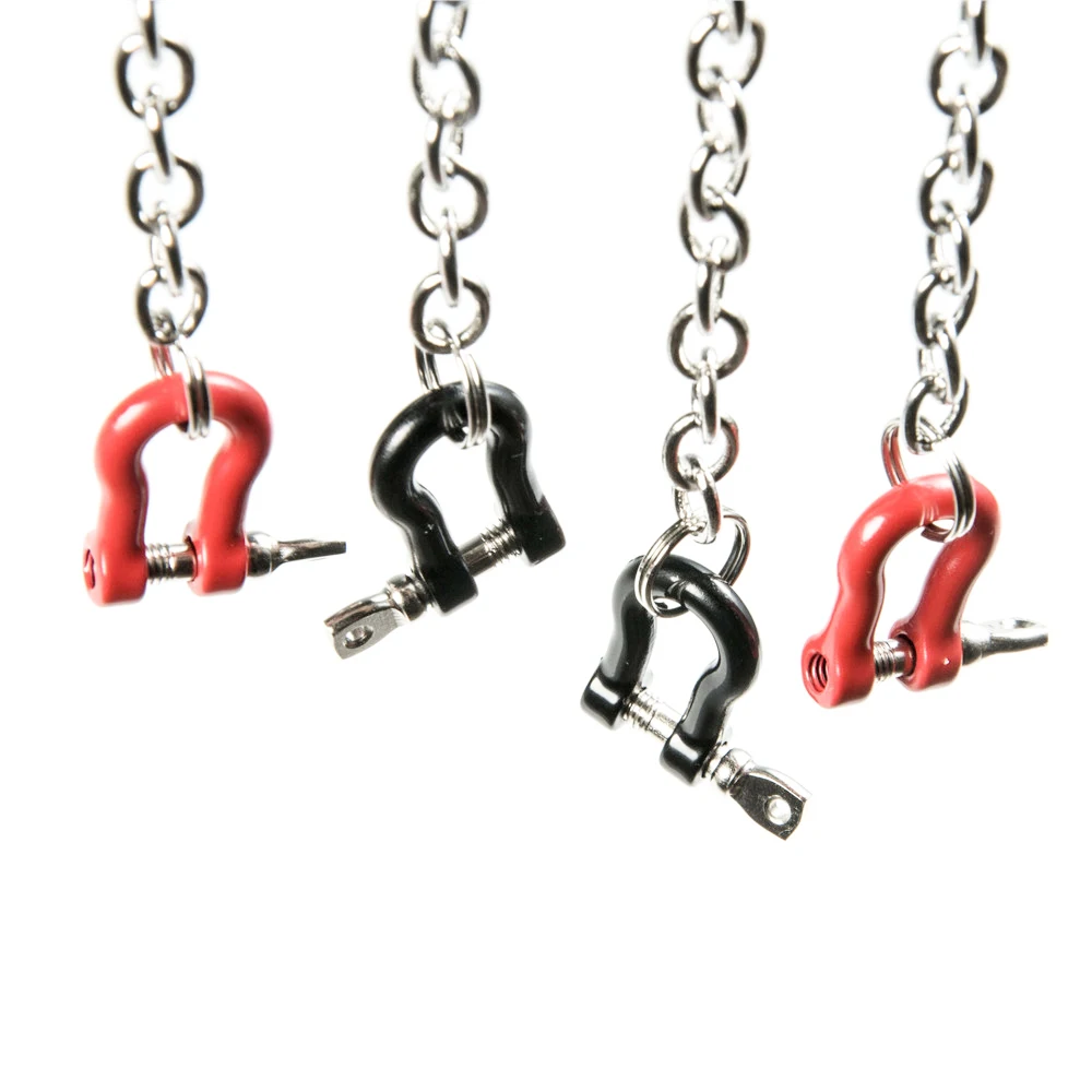 AXSPEED Aluminum Alloy Trailer Tow Shackles Hook for Axial SCX10 1/10 RC Remote Control Crawler Car Upgrade Parts Accessories