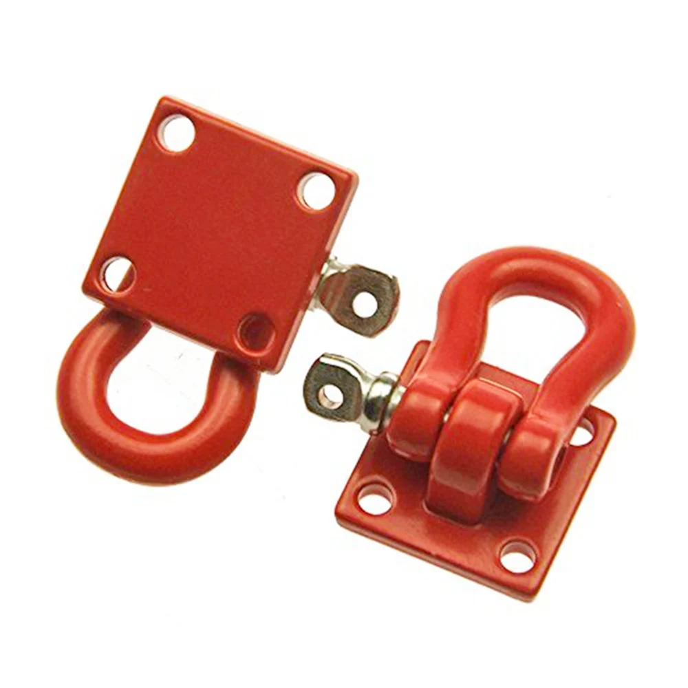 AXSPEED Aluminum Alloy Trailer Tow Shackles Hook for Axial SCX10 1/10 RC Remote Control Crawler Car Upgrade Parts Accessories