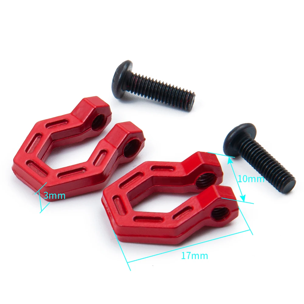 AXSPEED Aluminum Alloy Trailer Tow Shackles Hook for Axial SCX10 1/10 RC Remote Control Crawler Car Upgrade Parts Accessories