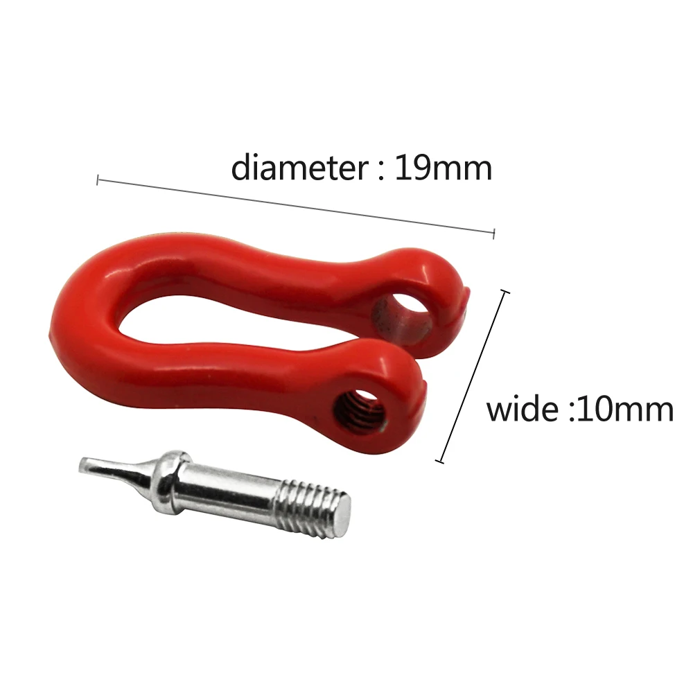 AXSPEED Aluminum Alloy Trailer Tow Shackles Hook for Axial SCX10 1/10 RC Remote Control Crawler Car Upgrade Parts Accessories