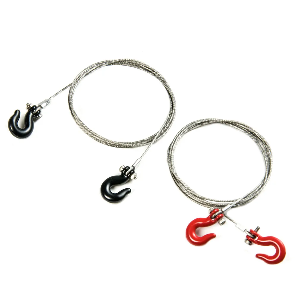 AXSPEED Aluminum Alloy Trailer Tow Shackles Hook for Axial SCX10 1/10 RC Remote Control Crawler Car Upgrade Parts Accessories