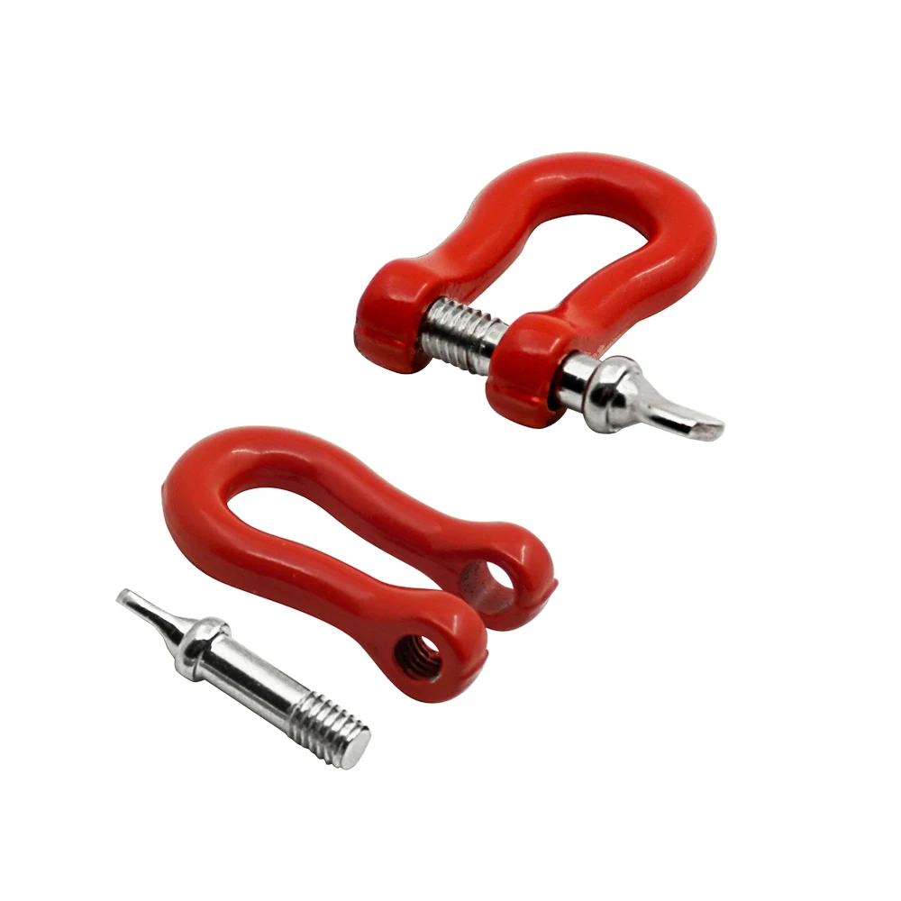 AXSPEED Aluminum Alloy Trailer Tow Shackles Hook for Axial SCX10 1/10 RC Remote Control Crawler Car Upgrade Parts Accessories