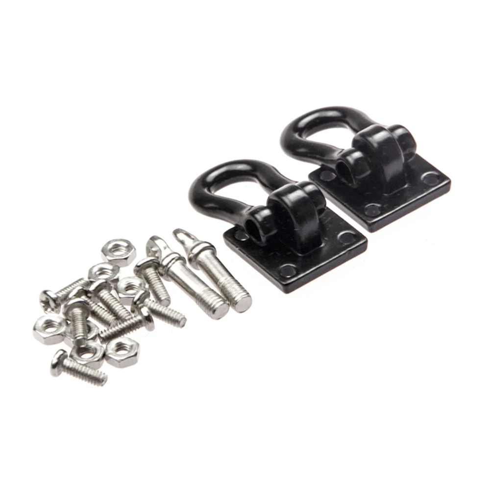 AXSPEED Aluminum Alloy Trailer Tow Shackles Hook for Axial SCX10 1/10 RC Remote Control Crawler Car Upgrade Parts Accessories