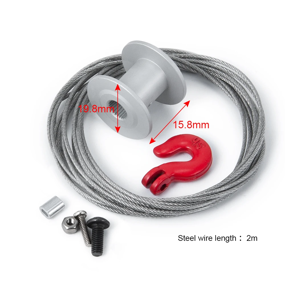 AXSPEED Aluminum Alloy Trailer Tow Shackles Hook for Axial SCX10 1/10 RC Remote Control Crawler Car Upgrade Parts Accessories
