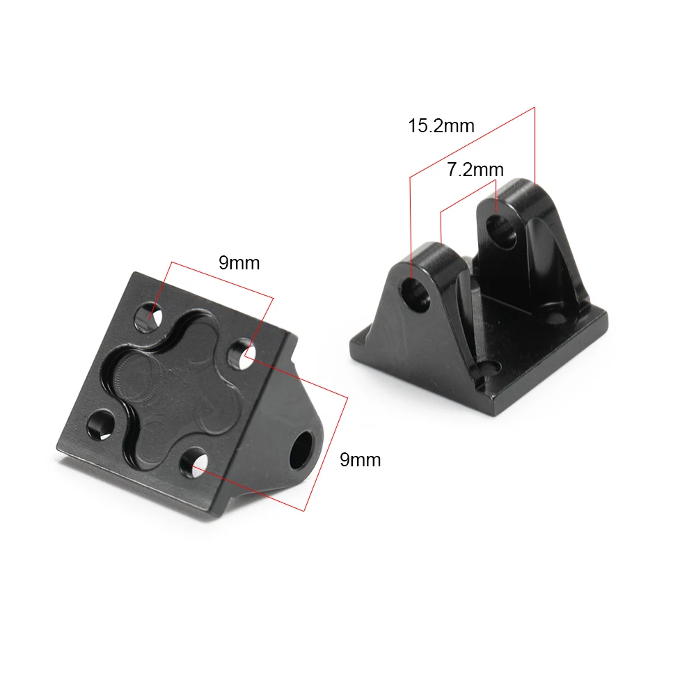 AXSPEED Aluminum Alloy Trailer Tow Shackles Hook for Axial SCX10 1/10 RC Remote Control Crawler Car Upgrade Parts Accessories
