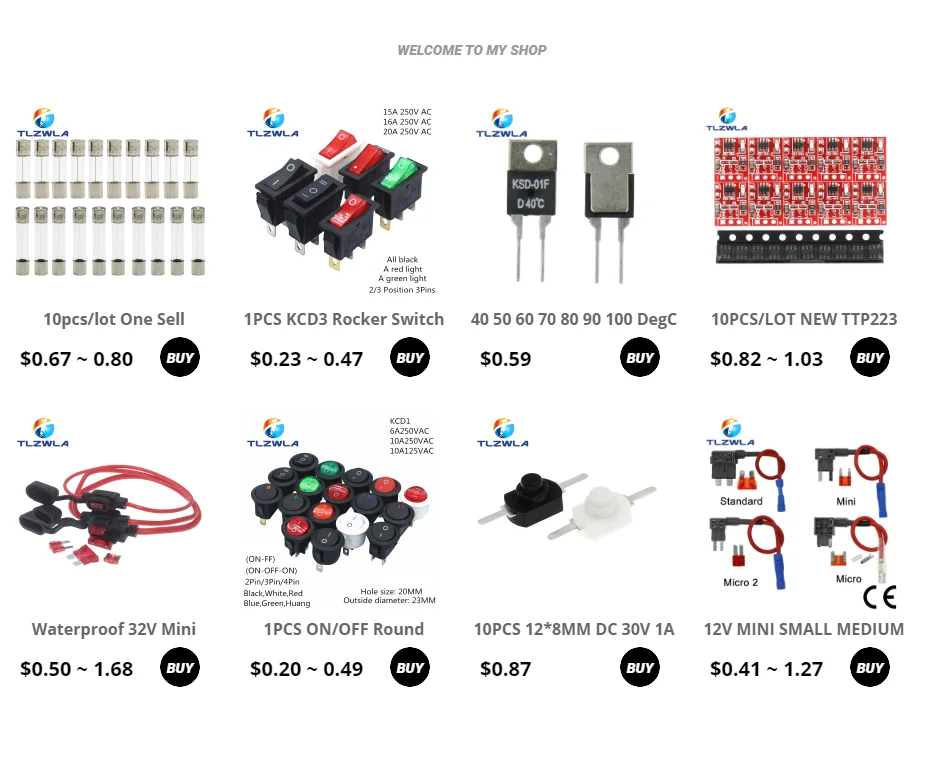 1Set Auto fuse Flat Plate Type 32V Fork Type Bolt Battery Fuse Car Modification Stand 30A-100A Fuse Box