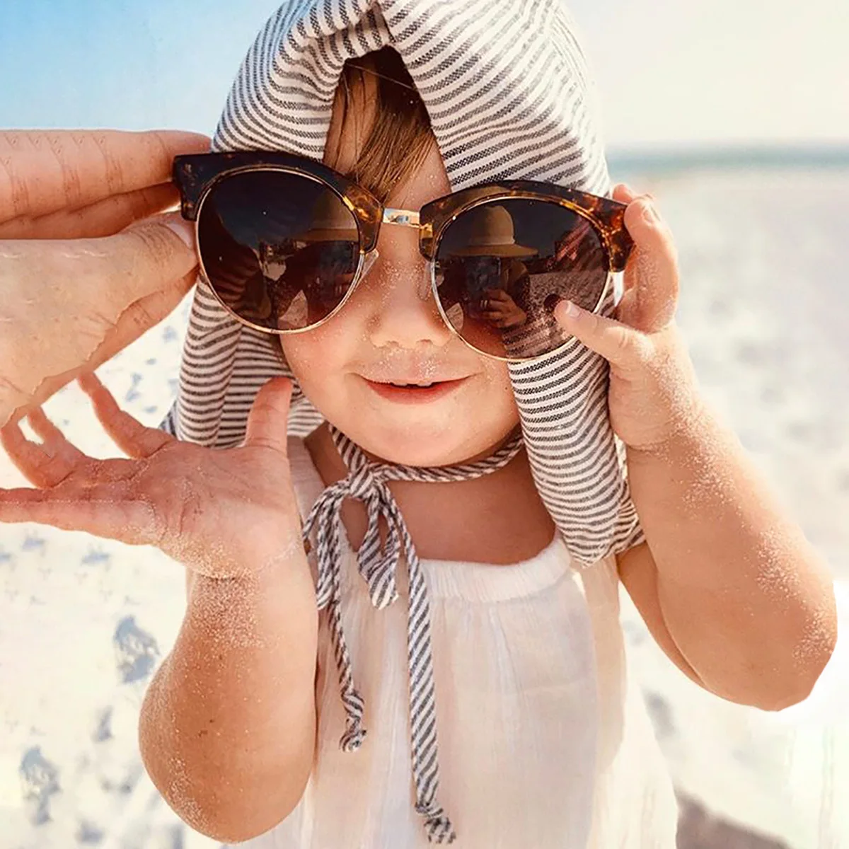 Big Brim Baby Sun Hat Summer Spring Kids Bucket Hat for Girls Boys Cotton Linen Children Cap Beach Travel Kids Hats Caps 2M-4Y
