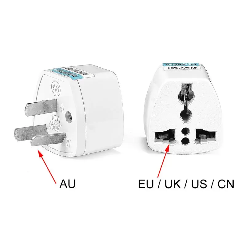 KR Plug Adapter Multifunction Universal AU UK US To EU Electrical Socket Type E/F France Spain Plug Travel Adapter AC Outlet
