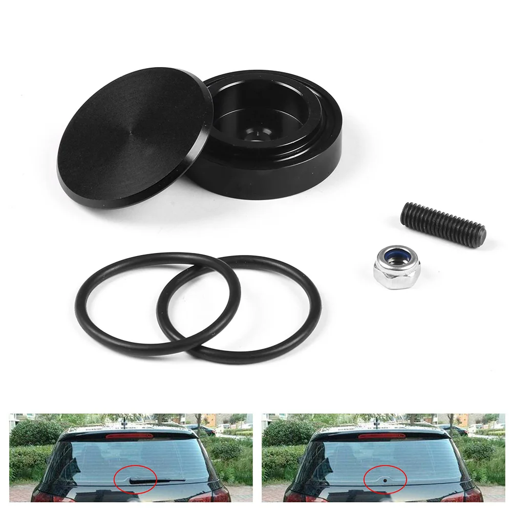 1 Set Aluminum Car Rear Wiper Delete Kit Plug Cap for Honda Universal Car Accessories