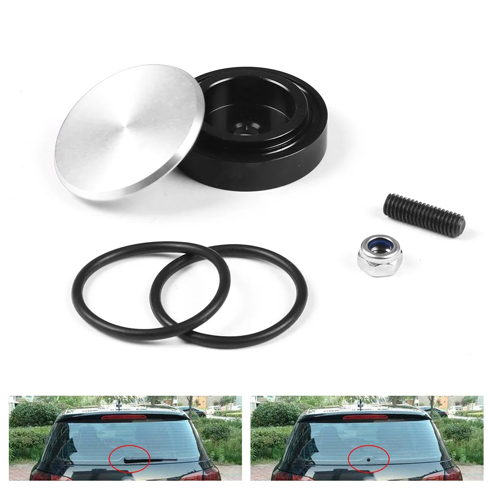 1 Set Aluminum Car Rear Wiper Delete Kit Plug Cap for Honda Universal Car Accessories