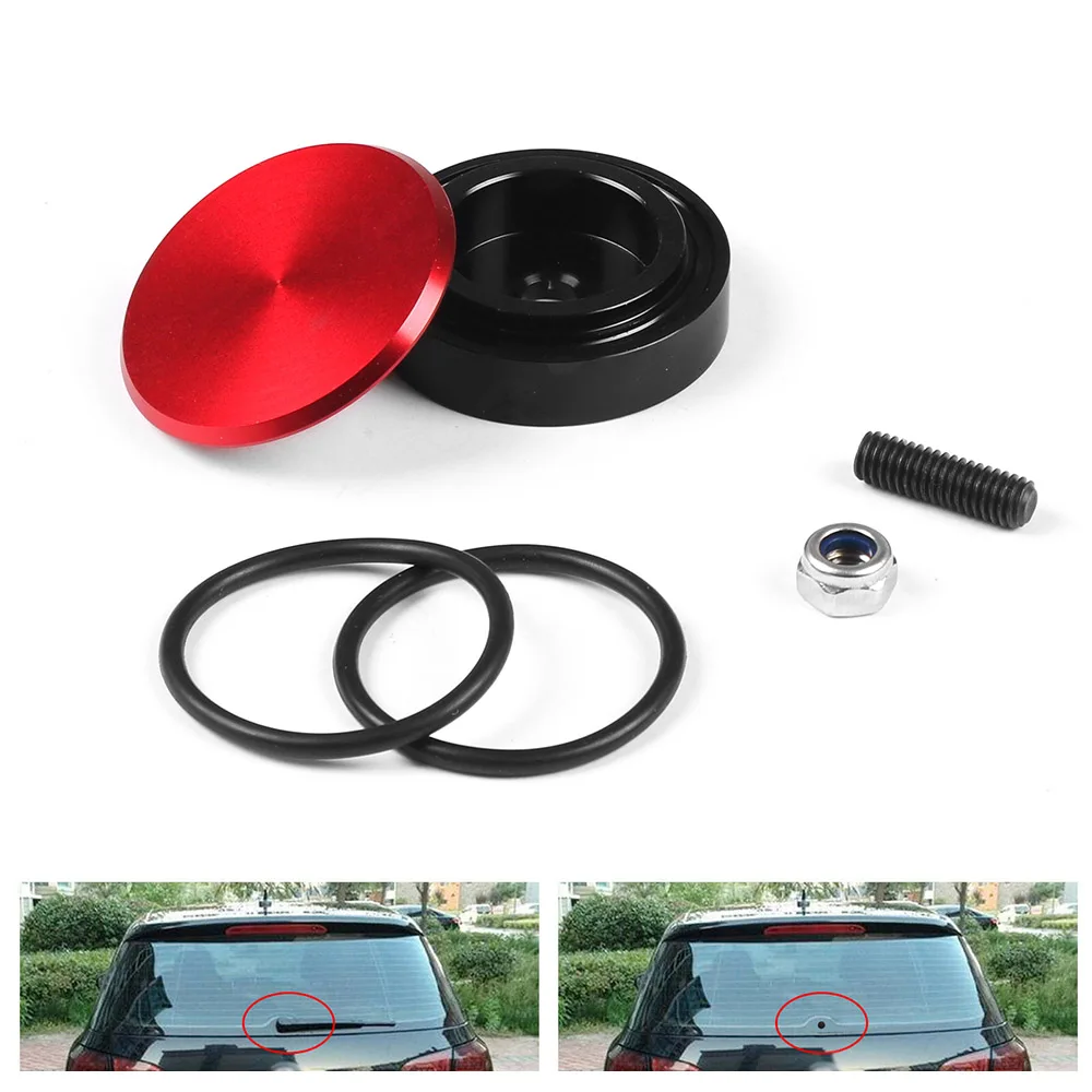1 Set Aluminum Car Rear Wiper Delete Kit Plug Cap for Honda Universal Car Accessories