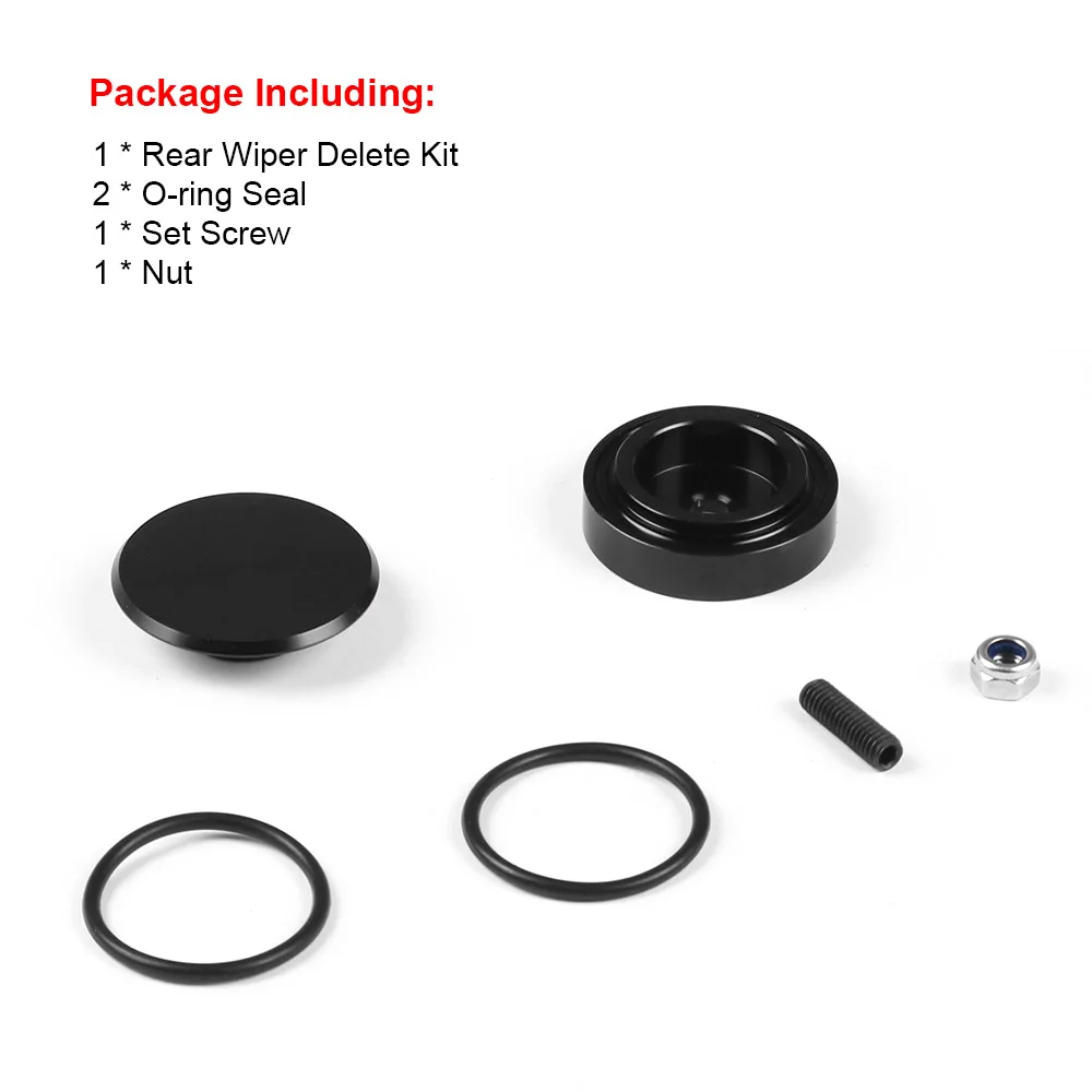 1 Set Aluminum Car Rear Wiper Delete Kit Plug Cap for Honda Universal Car Accessories
