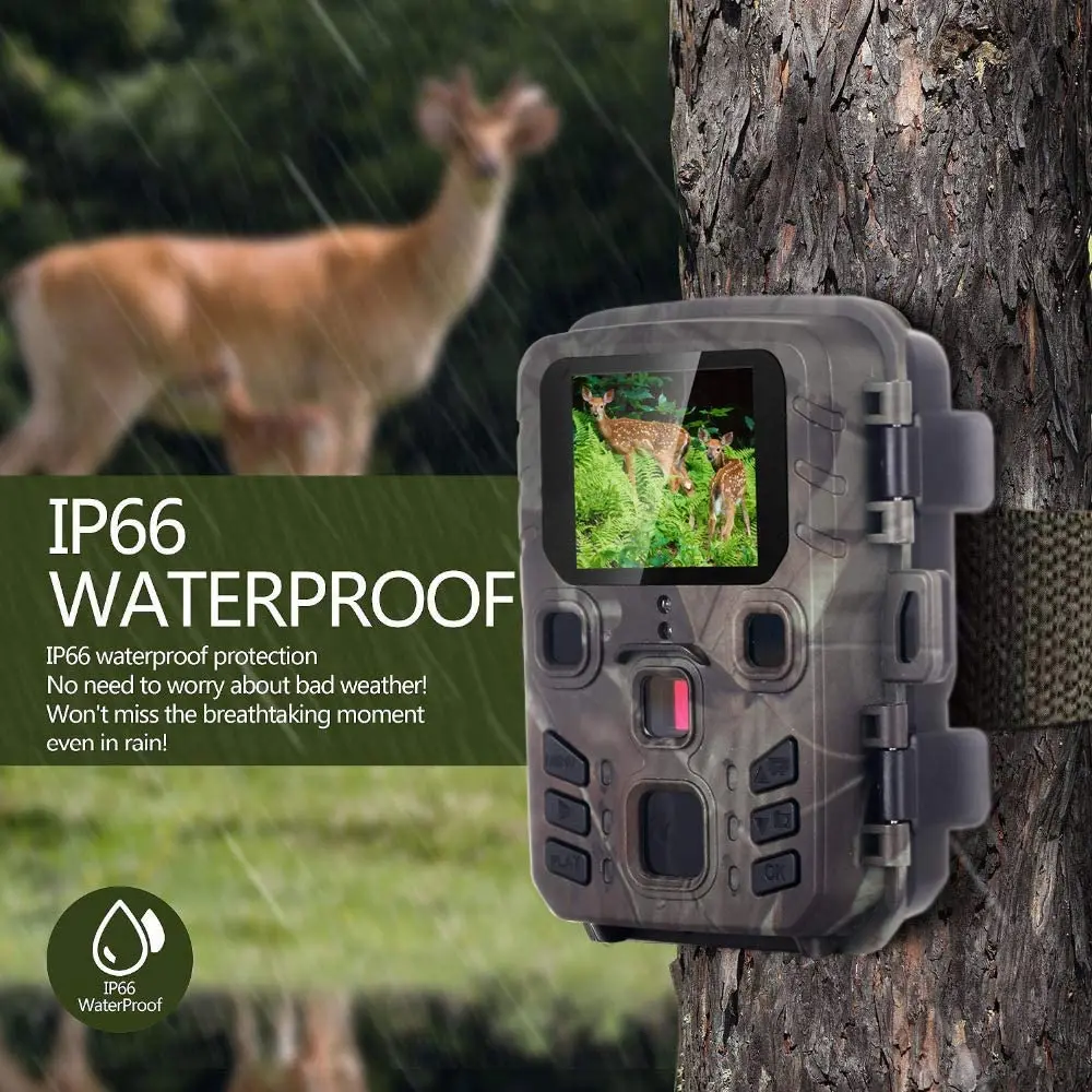 Hunting  Trail Camera 20MP 1080P Outdoor Wildlife Cameras Surveillance Night Vision Photo Traps Mini301