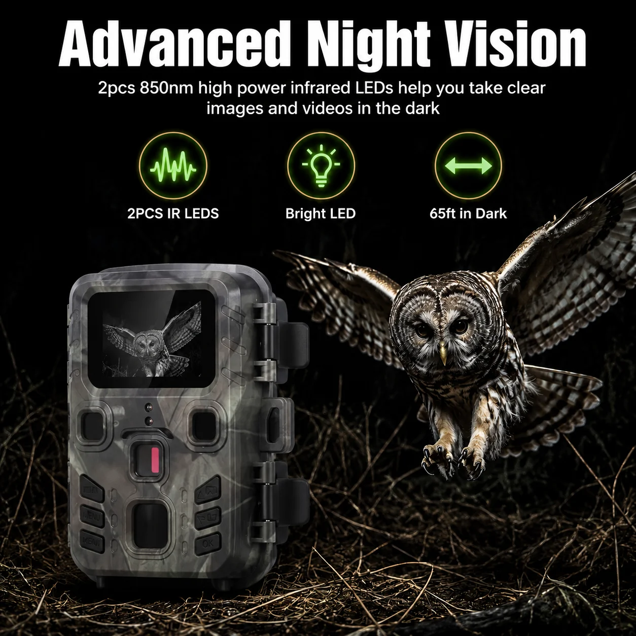 Hunting  Trail Camera 20MP 1080P Outdoor Wildlife Cameras Surveillance Night Vision Photo Traps Mini301