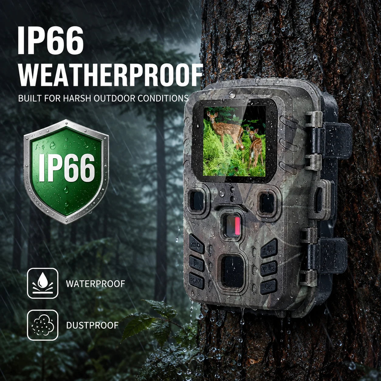 Hunting  Trail Camera 20MP 1080P Outdoor Wildlife Cameras Surveillance Night Vision Photo Traps Mini301
