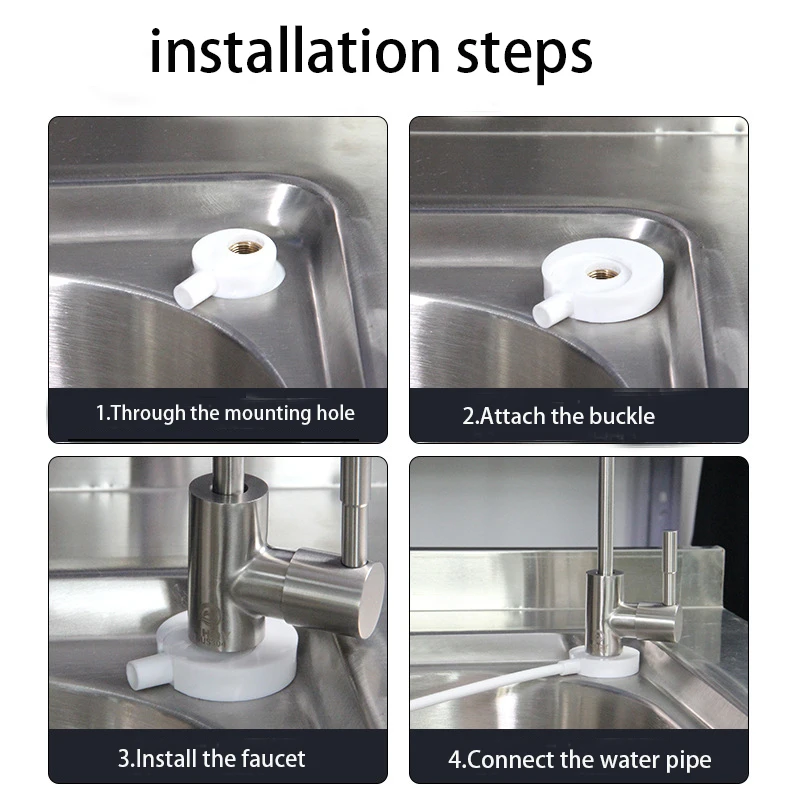 304 Stainless Steel Kitchen Water Faucet Chrome Plated 1/4 Inch Connect Reverse Osmosis Faucet For Drinking Water Purifier