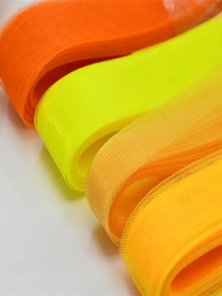 Wholesale 2cm~10cm Soft Crinoline for Wedding Dress Horsehair Braid Polyester Mesh Fabric Crinolina Clothing Accessories