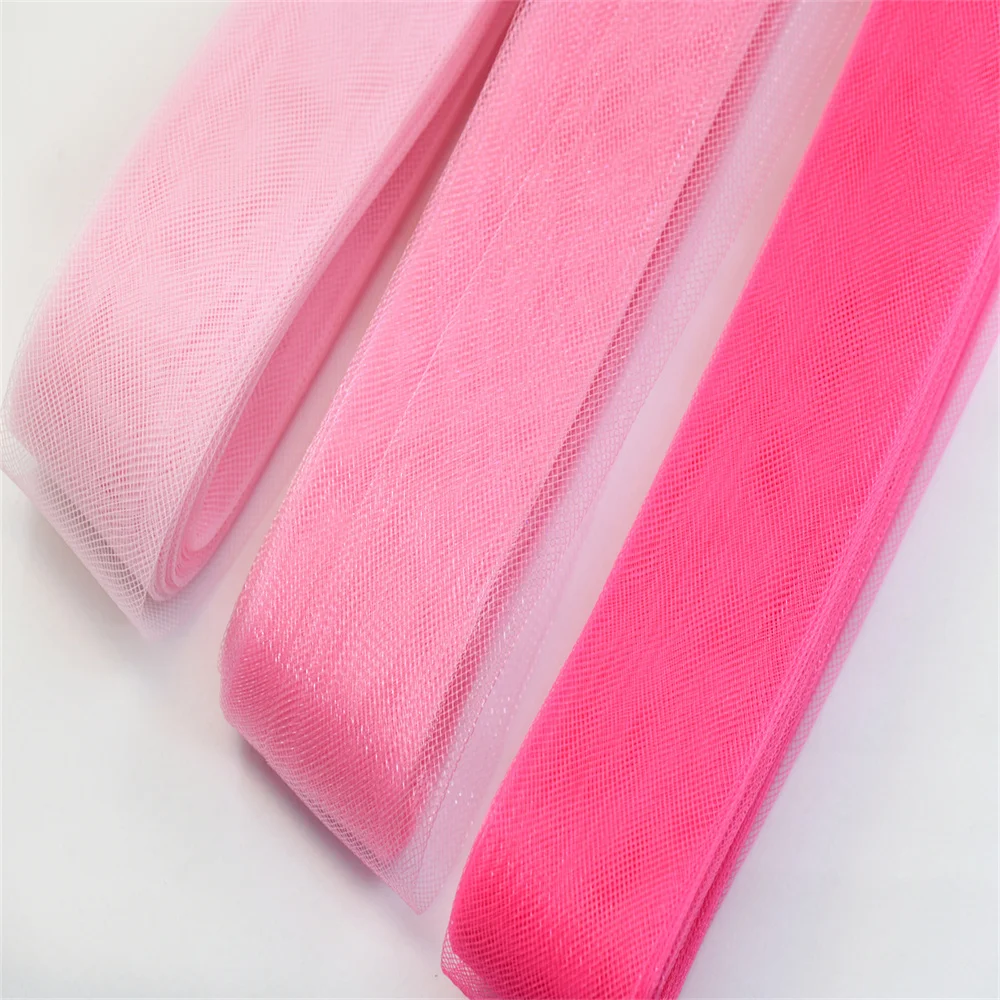 Wholesale 2cm~10cm Soft Crinoline for Wedding Dress Horsehair Braid Polyester Mesh Fabric Crinolina Clothing Accessories