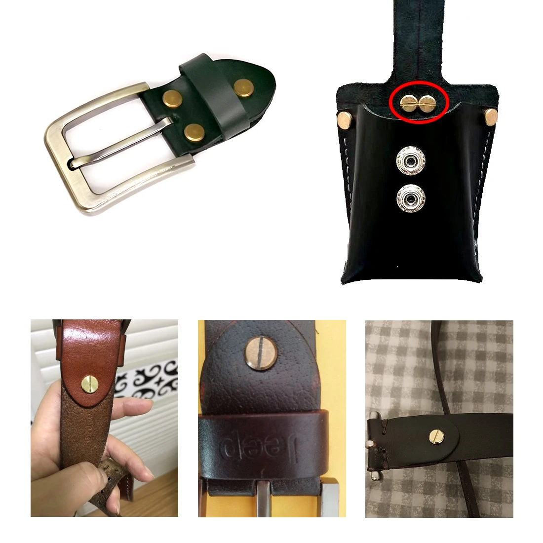 10Pcs Leather Craft Chicago Screws Solid Round Head Nail Studs Rivets Bolt For Luggage Clothes Bag Strap Shoes Belt Decorations