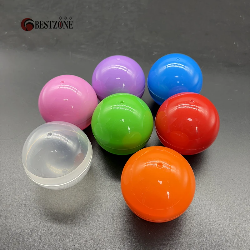 50Pcs 2.56Inch Toy Capsules 65MM Empty Round Capsules Hollow Balls Surprise Ball For Gumball Vending Machine