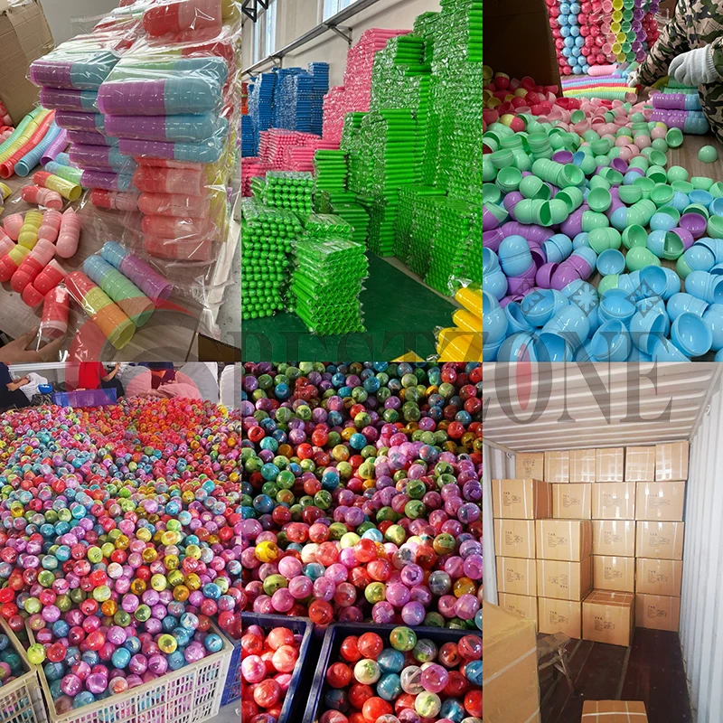 50Pcs 2.56Inch Toy Capsules 65MM Empty Round Capsules Hollow Balls Surprise Ball For Gumball Vending Machine