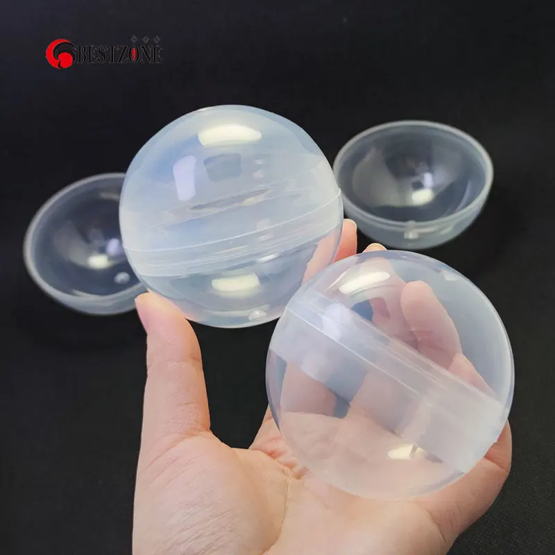 50Pcs 2.56Inch Toy Capsules 65MM Empty Round Capsules Hollow Balls Surprise Ball For Gumball Vending Machine