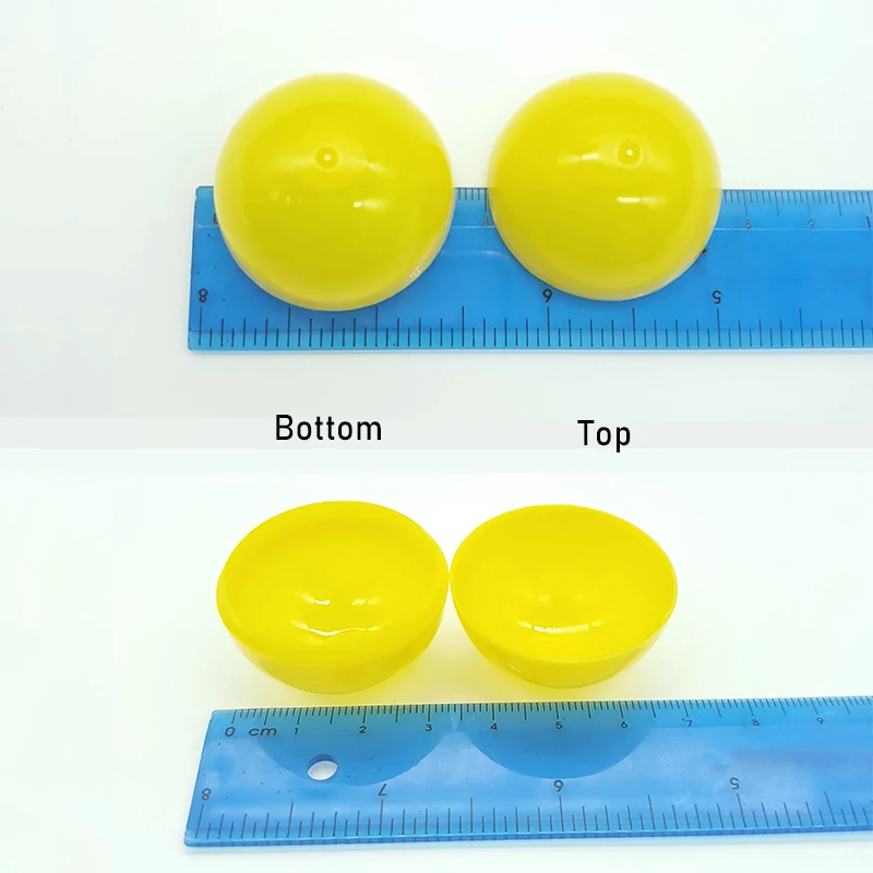 50Pcs 2.56Inch Toy Capsules 65MM Empty Round Capsules Hollow Balls Surprise Ball For Gumball Vending Machine