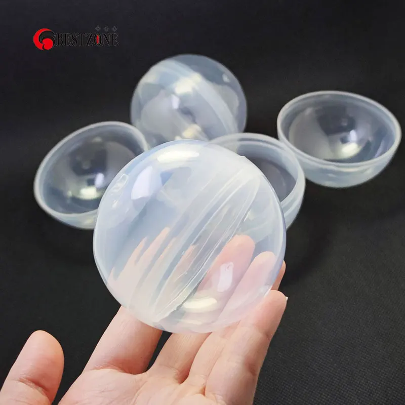 50Pcs 2.56Inch Toy Capsules 65MM Empty Round Capsules Hollow Balls Surprise Ball For Gumball Vending Machine