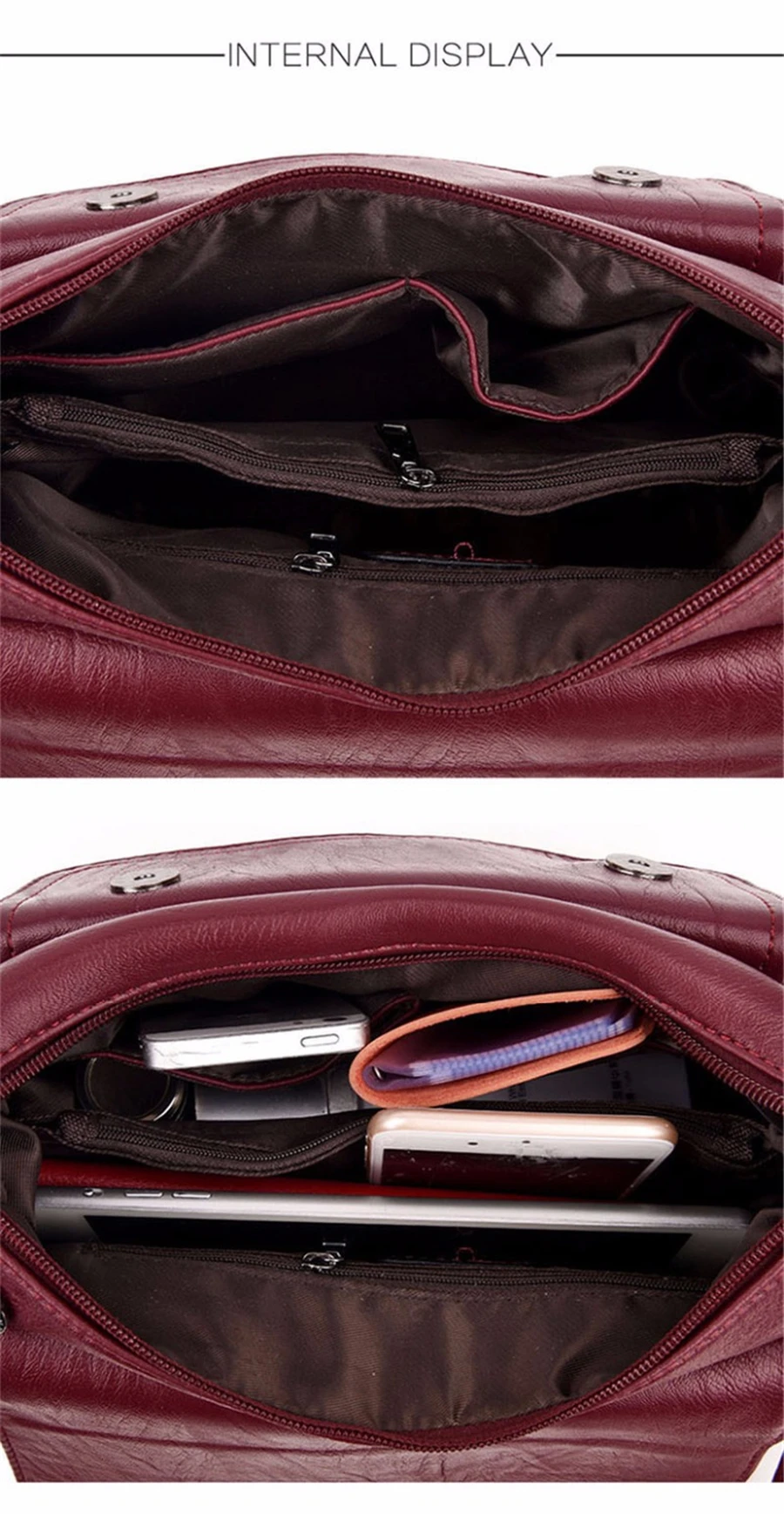 New Shoulder Crossbody Bags for Women High Quality PU Leather Messenger Bag Female Purse and Handbags Sac A Main Designer Bag