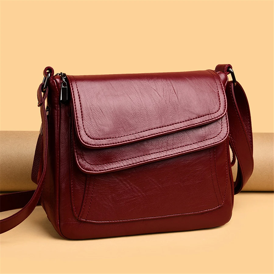 New Shoulder Crossbody Bags for Women High Quality PU Leather Messenger Bag Female Purse and Handbags Sac A Main Designer Bag