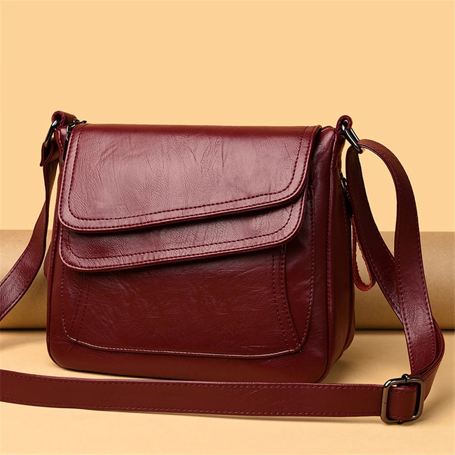 New Shoulder Crossbody Bags for Women High Quality PU Leather Messenger Bag Female Purse and Handbags Sac A Main Designer Bag