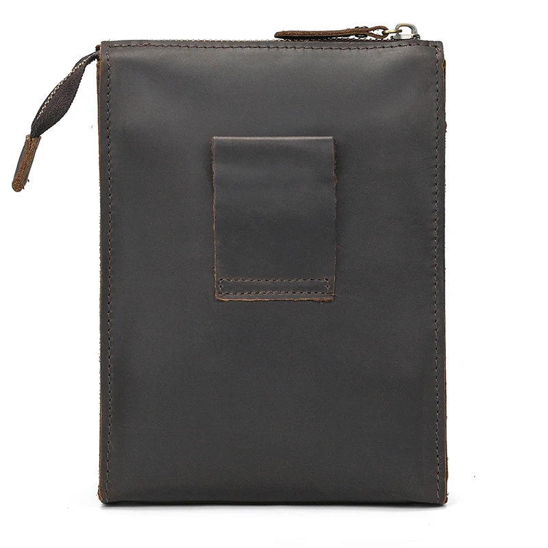 Crazy Horse Leather Messenger Bag Men's Leather Shoulder Bag For Mobile Phone Sling Bags For Men Woman Cross Body Bag