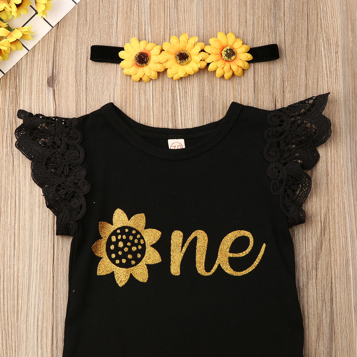 3Pcs Baby Girl Clothes Newborn Lace Ruffle Sleeveless Romper Tops Girls Mini Tulle Skirt Headband Outfits Set