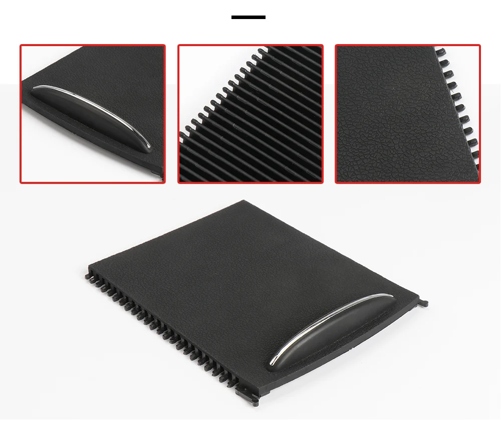 For Mercedes Benz C-Class W203 Car Center Console Sliding Shutters Cup Holder Roller Blind Cover Car-Styling 2036800123
