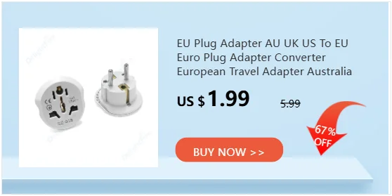 EU Plug Adapter AU UK US To EU Euro Plug Adapter Converter European Travel Adapter Australia USA CN to EU Electric Socket Outlet
