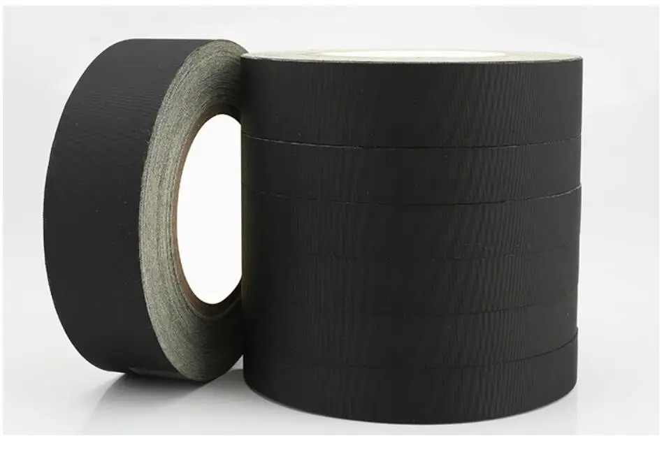 30M Black Acetate Cloth Single-sided Adhesive Tape Wire Bnding High Temperature Resistance Tape For Electric Phone LCD Repair