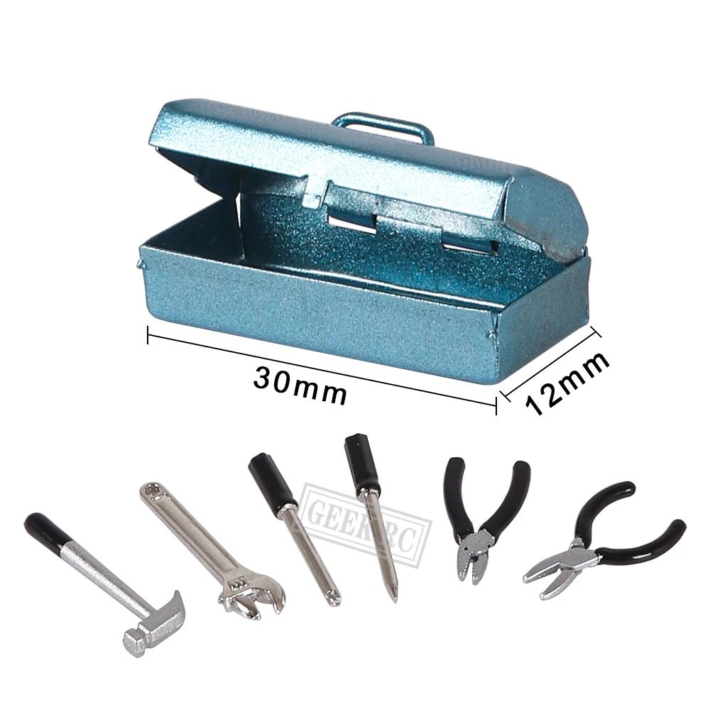 RC Car Garage Tools Series Scale Accessories Toy for 1/10 Crawler Axial SCX10 Capra TRX4 TRX6 Redcat 1/12 WPL D12 MN99S