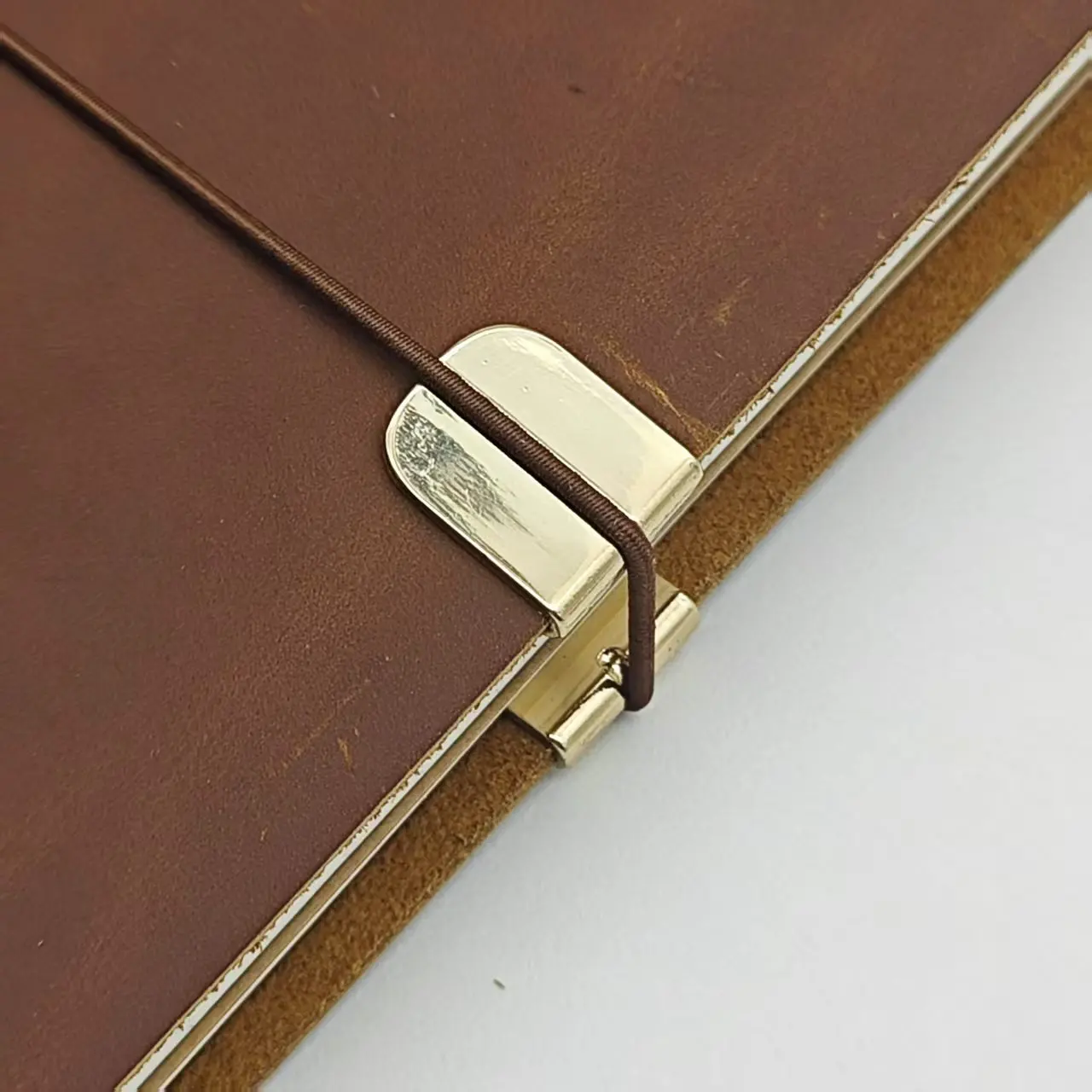 Notebook Metal-Edge Protection Bronze Decoration and TN Elastic Rubber Band for Protection Diary Accessories