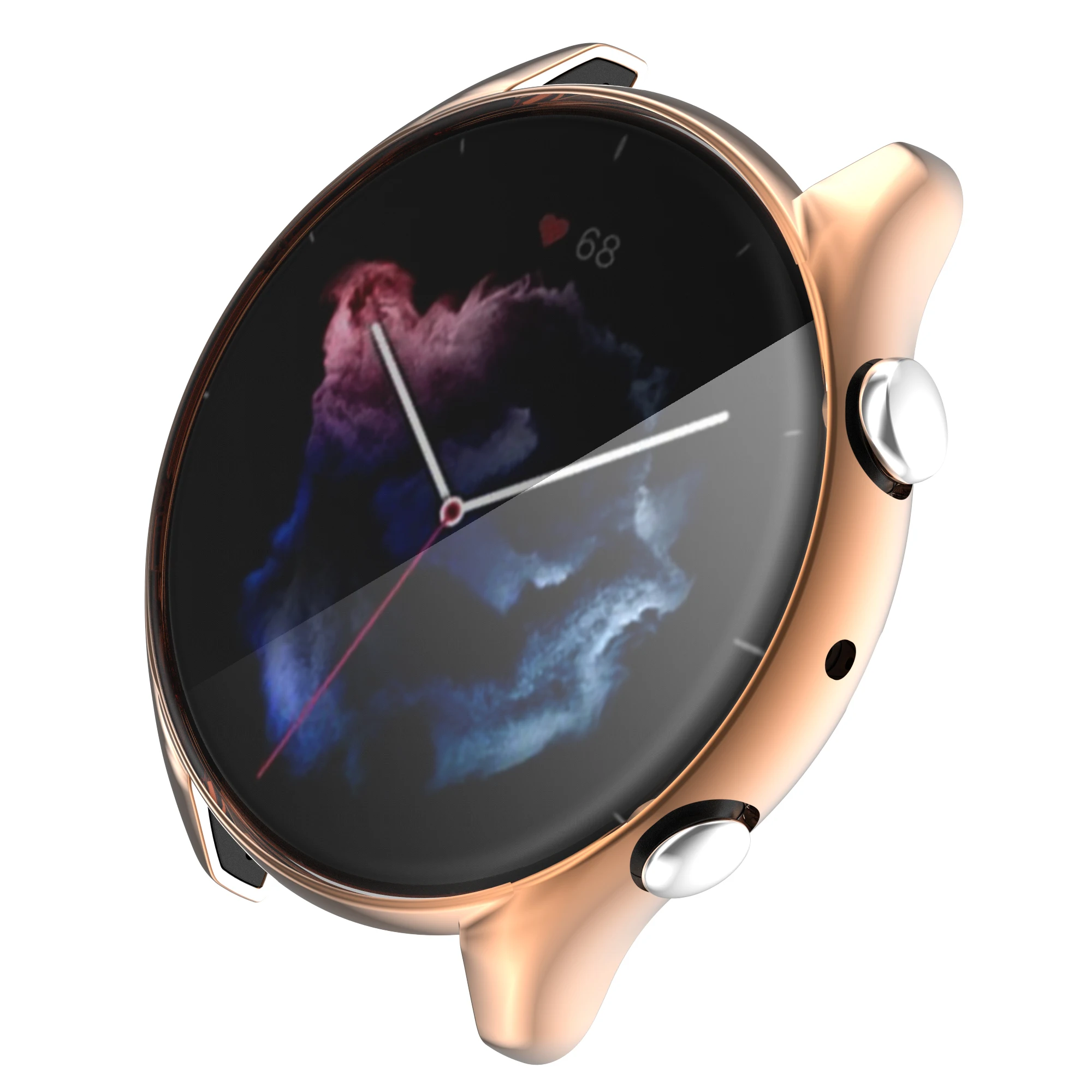 Plating Protective Case For Amazfit GTR 2/2e/3/4 Screen Protector Cover Soft TPU Shell For Huami Amazfit GTR 3 Pro Smart Watch