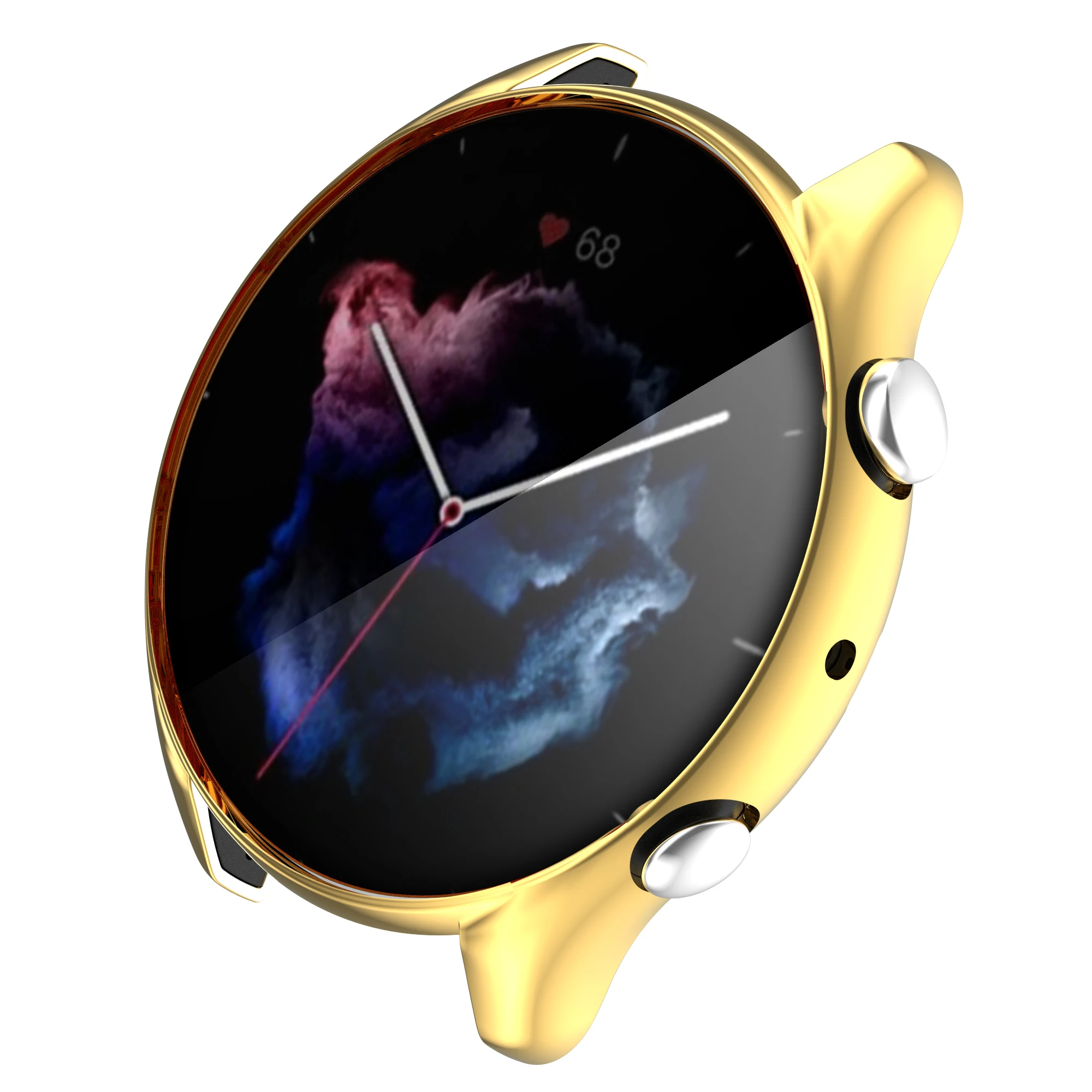 Plating Protective Case For Amazfit GTR 2/2e/3/4 Screen Protector Cover Soft TPU Shell For Huami Amazfit GTR 3 Pro Smart Watch
